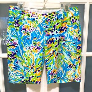 Lilly Pulitzer Resort White Sea Soiree Chipper Shorts Size 4